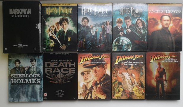 Harry Potter, Indiana Jones, Darkman DVD