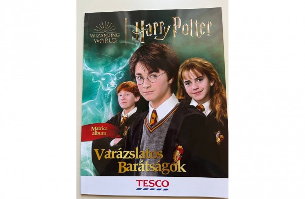 Harry Potter album nem beragasztott teljes sor matricval