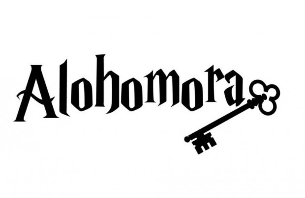 Harry Potter idzetes falmatrica, Alohomora felirat falra