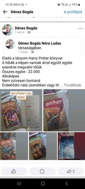 Harry Potter knyvek,sszesen 7 db knyv