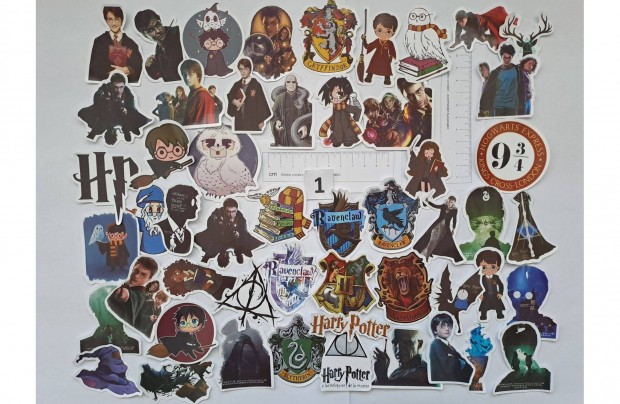 Harry Potter matrica 50 db 2 fle 4-6 cm j