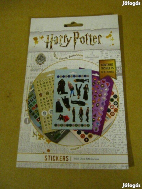 Harry Potter matricák: 800 Darab (10 LAP 24 X 14, 5 cm). Új!