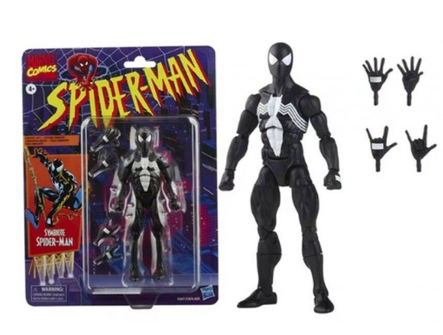 Hasbro Legends Black Costume Spider-Man Symbiote Spider-Man figura