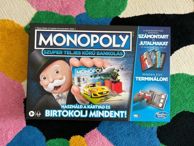 Hasbro Monopoly Szuper teljes kr bankols