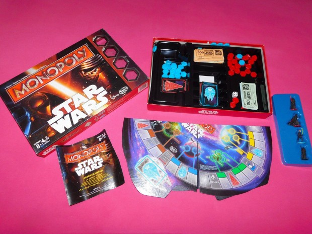 Hasbro Star Wars monopoly trsasjtk, magyar, 8 vtl, 2-4 jtkos