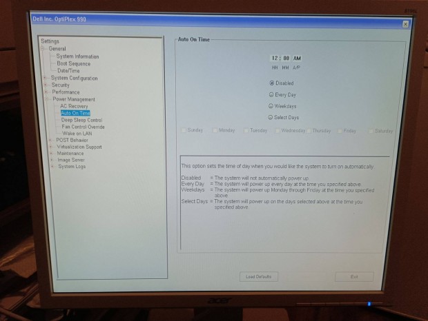 Hasznlt Acer B196L 19" monitor