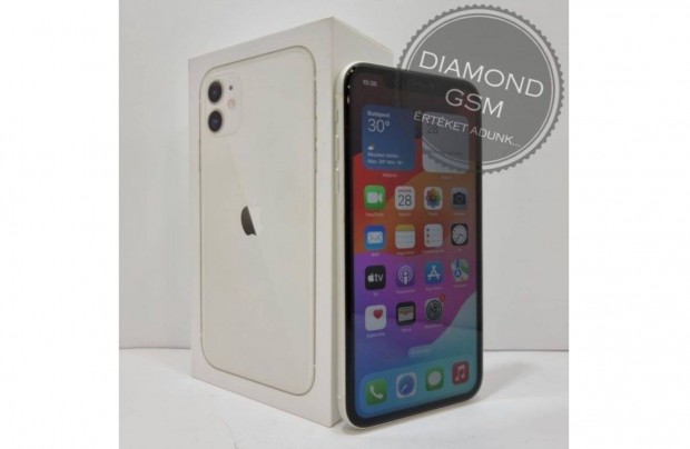 Hasznlt Apple iphone 11 64 GB, Fehr sznben, norml