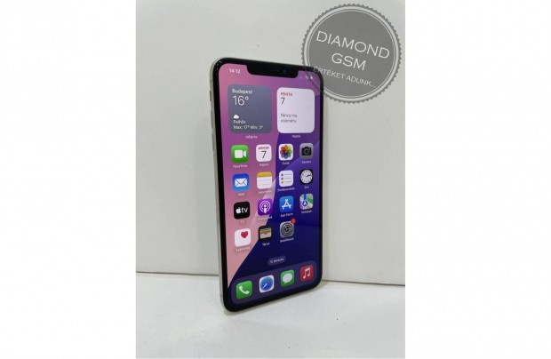 Hasznlt Apple iphone XS Max 256 GB, Ezst sznben,