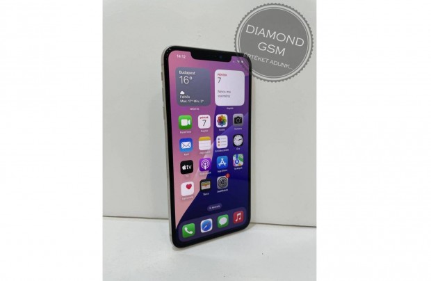 Használt Apple iphone XS Max 256 GB, Ezüst színben,