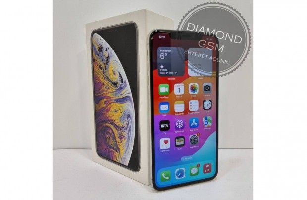 Hasznlt Apple iphone XS Max 256 GB, Ezst sznben, norml