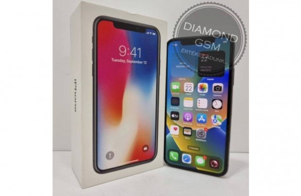 Hasznlt Apple iphone X 64 GB, Asztroszrke sznben,