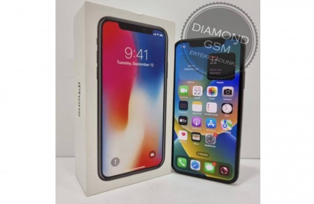 Hasznlt Apple iphone X 64 GB, Asztroszrke sznben,