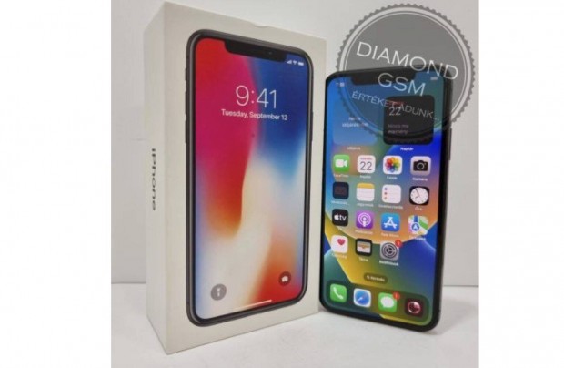 Hasznlt Apple iphone X 64 GB, Asztroszrke sznben, norml