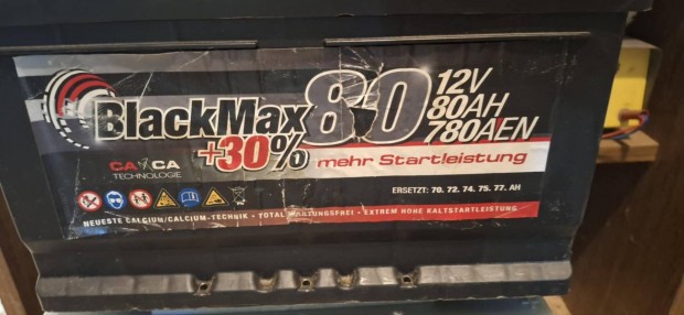 Használt Blackmax akkumulátor 80 AH eladó