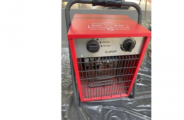 Használt Eurom Hősugárzó ventilátoros kerettel (EK3301) - 1500/3000 W