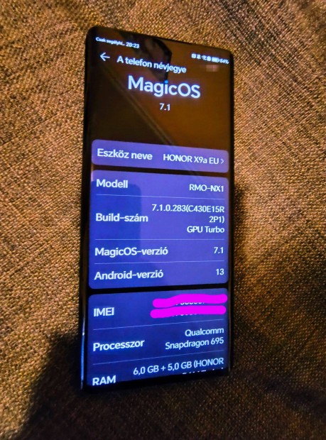 Hasznlt Honor Magic5 lite 5g / X9a elad, vagy cserlhet (Laptop!)