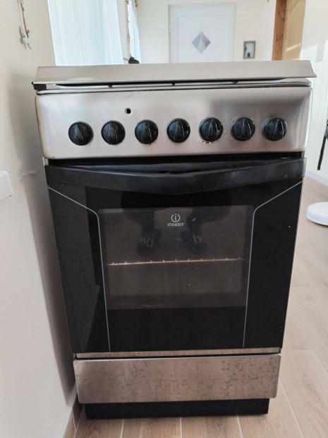 Hasznlt Indesit Inox kombinlt gztzhely elad