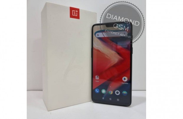 Hasznlt Oneplus 6 A6003 128GB Dual, Fekete sznben,