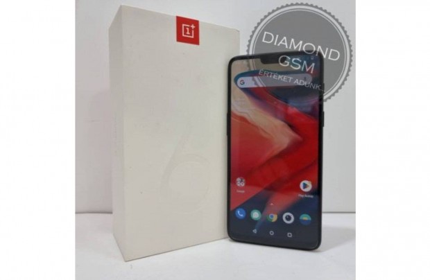 Hasznlt Oneplus 6 A6003 128GB Dual, Fekete sznben, norml