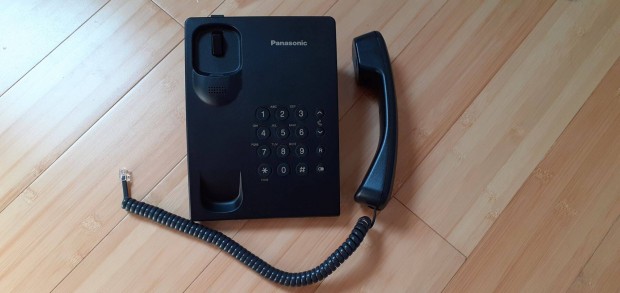 Hasznlt Panasonic Kx-TS500HGB vonalas telefon, fekete szn