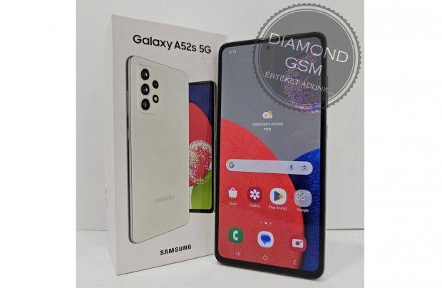 Hasznlt Samsung Galaxy A52s 5G 128GB Dual, Fehr sznben,