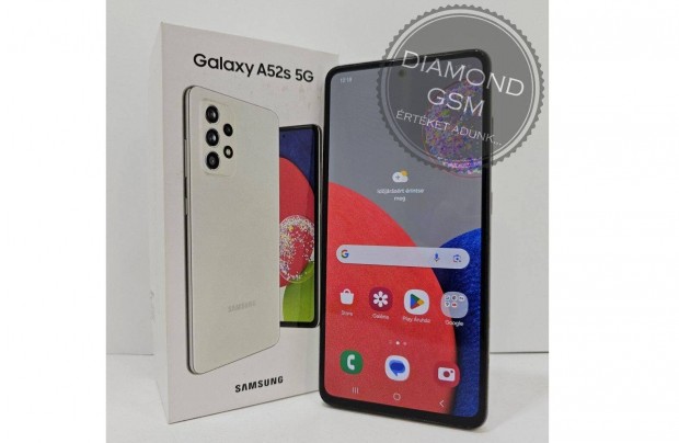 Hasznlt Samsung Galaxy A52s 5G 128GB Dual, Fehr sznben,