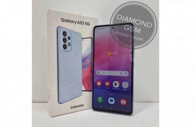 Hasznlt Samsung Galaxy A53 5G 128GB Dual, Kk sznben