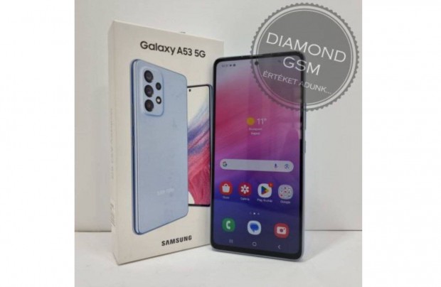 Hasznlt Samsung Galaxy A53 5G 128GB Dual, Kk sznben