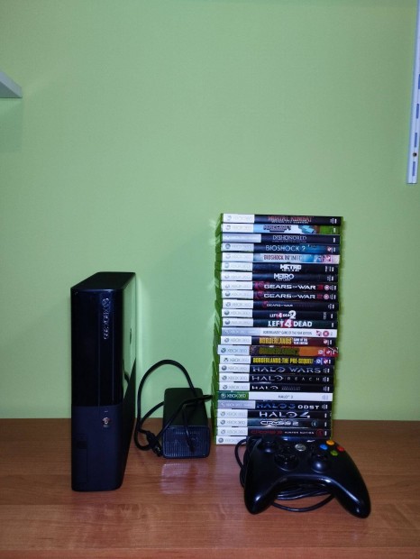 Hasznlt Xbox360 S 250GB 25 jtkkal