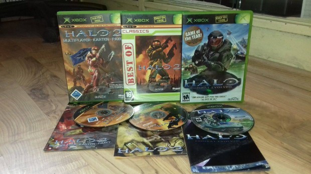 Hasznlt Xbox Classic Halo Triple Pack a Playbox Company-tl