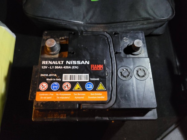 Hasznlt (L1) 12V 50 Ah 420A SLI Akkumultor