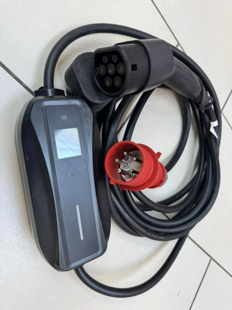 Használt, dé hordozható ev töltő 11kW, 3 fázis, 6-16A, 7m Type 2