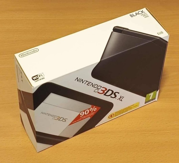 Hasznlt, szinte j llapot fekete Nintendo 3DS XL