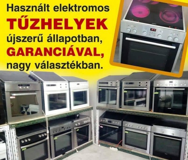 Hasznlt elektromos tzhely tzhelyek stk garancival 