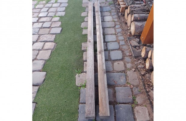 Használt fa gerenda 1 db (90 x 90 x 2400 mm)