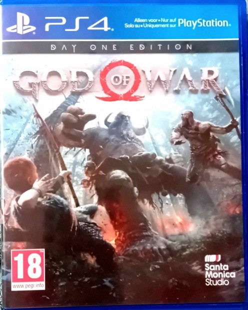 Hasznlt god of war (day one edition) jtk ps4-re 