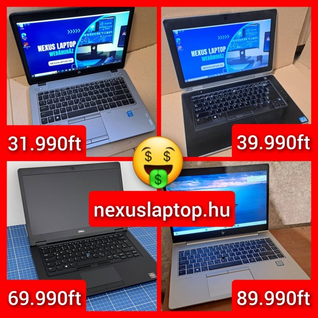 Hasznlt laptopok 1 v garancival, FA szmlval - Nexus Laptop