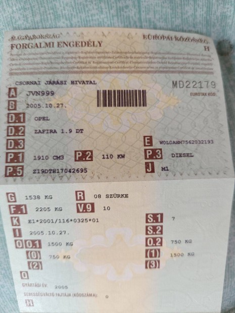 Használt személygépkocsi korának megfelelő állapotban