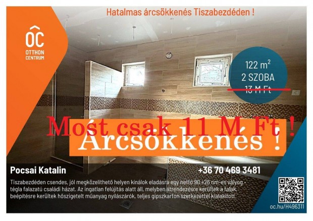 Hatalmas �rcs�kken�s Tiszabezd�den !