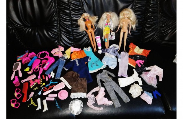 Hatalmas Eredeti Barbie ,Sindy baba csomag ,ruhkkal kiegsztkkel