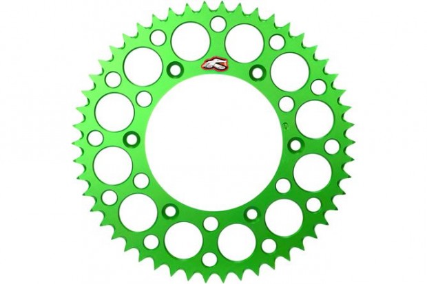 Hátsó fogaskerék Renthal 520 Z.52 Ultra könnyű öntisztító zöld Kawasak