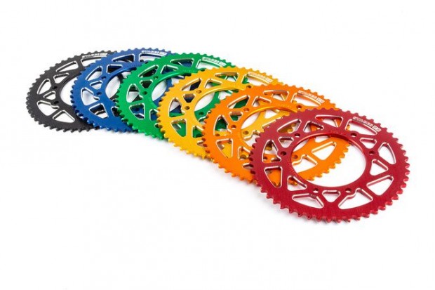 H�ts� l�ncker�k 53 fog - 420 Stage6 alum�nium CNC z�ld Derbi DRD Pro