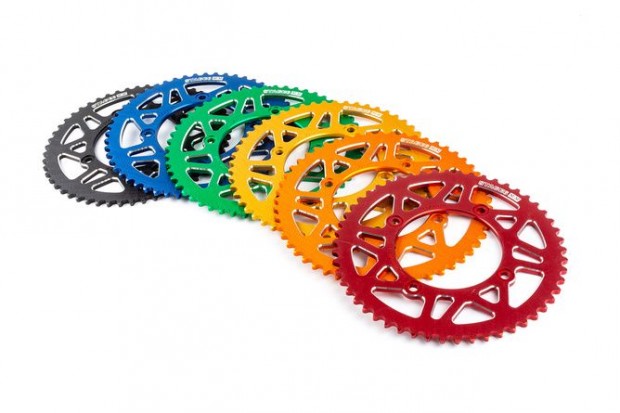 Hátsó lánckerék 53 foggal - 420 Stage6 alumínium CNC piros Beta RR