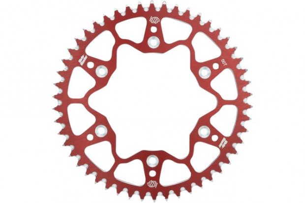 Hátsó lánckerék Moto Master 520 alumínium 48 fogú piros RM 125 / 250