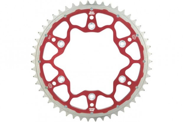 Hátsó lánckerék Moto Master 520 alumínium 50 fogú piros RM 125 / 250