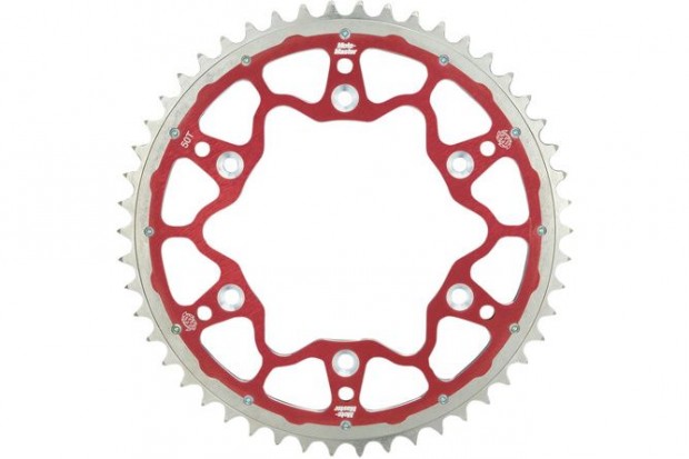 Hátsó lánckerék Moto Master Fusion 520 51 fogú, piros, RM 125 / 250