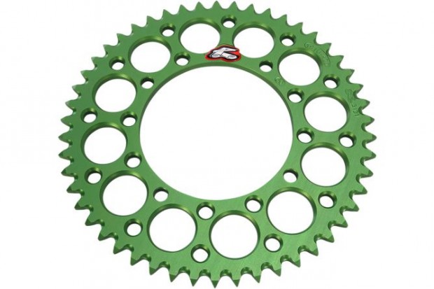Hátsó lánckerék Renthal 420 Z.50 Ultra könnyű, öntisztító zöld KX 80 /