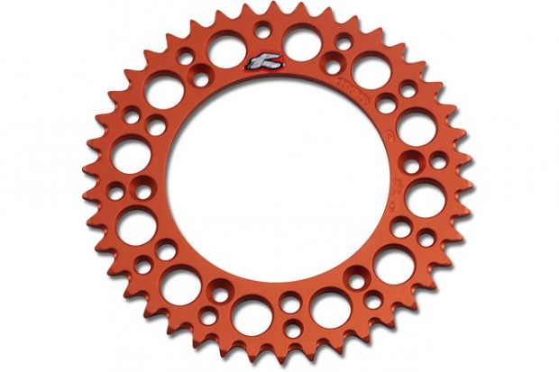 Hátsó lánckerék Renthal 520 Z.42 Ultra Light öntisztító narancs KTM /