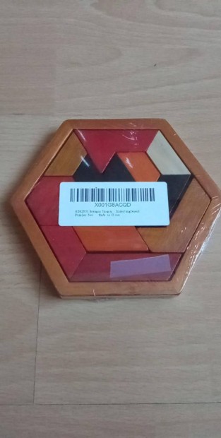 Hatszögletű puzzle fa 14x12 cm 600 Ft ügyességi játék