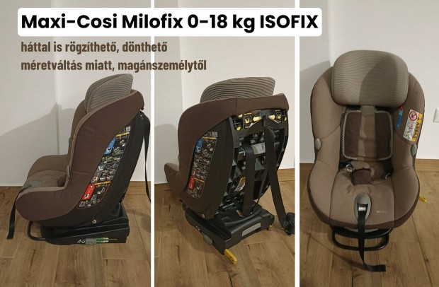 Httal is rgzthet Maxi-Cosi Milofix 0-18 kg Isofix-es gyerekls